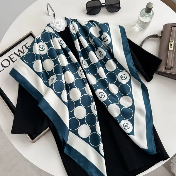 Calixto_Luxury_Silk_Scarf_for_Women_–_Elegant_Navy_Blue_&_White_Polka_Dot_Design,_Square_Satin_Headscarf_for_Neck,_Hair,_or_Handbag