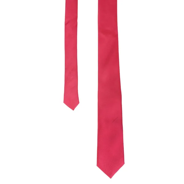 Rose_Red_Solid_Design_Poly_Cotton_Smooth_Fabric_Slim_Neck_Tie_For_Boys_&_Men