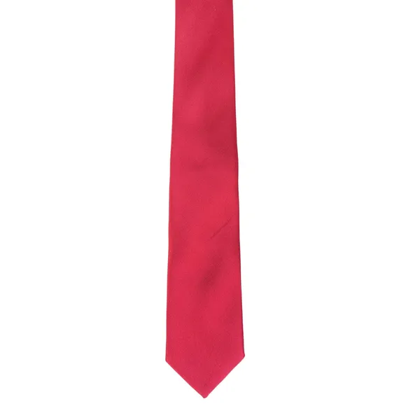 Rose_Red_Solid_Design_Poly_Cotton_Smooth_Fabric_Slim_Neck_Tie_For_Boys_&_Men