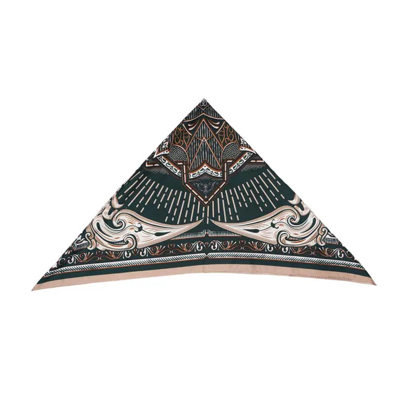 Calixto_Elegant_Square_Silk_Scarf_for_Women_–_Satin_Headscarf,_Neck_Wrap,_Handbag_Accessory_–_Baroque_Pattern_in_Green_&_Beige