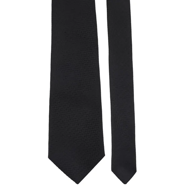 Mens_Microfiber_Necktie_Gift_Set_with_Designer_Naksh_Rakhi_Criss_Cross_Black_Tie,_Pocket_Square,_Cufflinks,_Brooch_&_Leather_Box