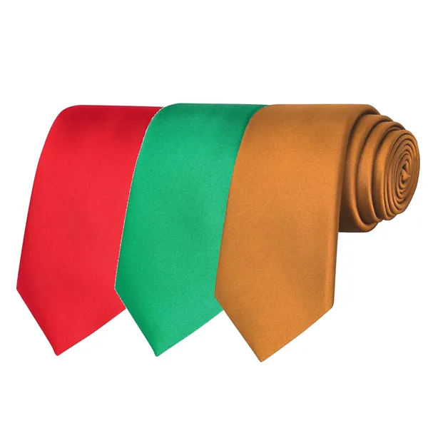 Calixto_Solid_Design_Men's_Blood_Red,Bottle_Green,_Mustard_Solid_Color_Necktie_For_Men's_,_Polyster_Smooth_Fabric_Necktie_(Pack_Of_3)