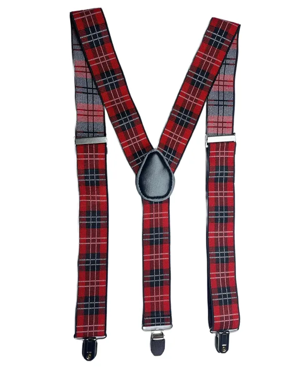 Premium_Red_Checkered_Plaid_Suspenders_for_Men__Stylish_Tartan_Pattern_Adjustable_Elastic_Y-Back_Braces_with_Heavy_Duty_Metal_Clips__Formal_Wedding_Tuxedo_Business_Office_Prom_Party_Retro_Vintage_Costume_Accessory