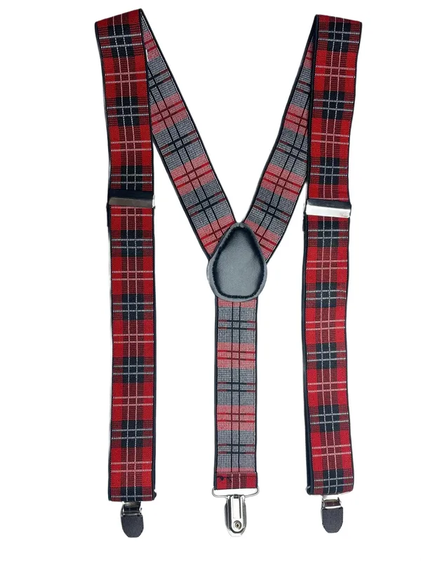 Premium_Red_Checkered_Plaid_Suspenders_for_Men__Stylish_Tartan_Pattern_Adjustable_Elastic_Y-Back_Braces_with_Heavy_Duty_Metal_Clips__Formal_Wedding_Tuxedo_Business_Office_Prom_Party_Retro_Vintage_Costume_Accessory