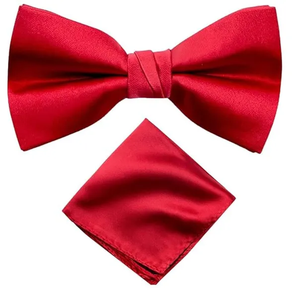 Red_Bow_Tie_For_Men_Classic_Solid_Colour_Pre-Tied_Satin_Formal_Tuxedo_Bowtie_Adjustable_Length_Clip_On_Design_For_Adults_Elegant_Double_Fold_Ties