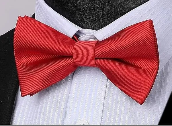 Red_Bow_Tie_For_Men_Classic_Solid_Colour_Pre-Tied_Satin_Formal_Tuxedo_Bowtie_Adjustable_Length_Clip_On_Design_For_Adults_Elegant_Double_Fold_Ties