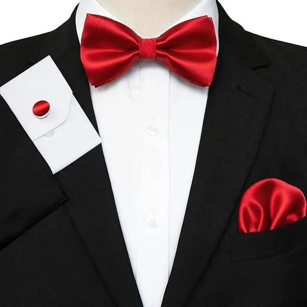 Red_Bow_Tie_For_Men_Classic_Solid_Colour_Pre-Tied_Satin_Formal_Tuxedo_Bowtie_Adjustable_Length_Clip_On_Design_For_Adults_Elegant_Double_Fold_Ties