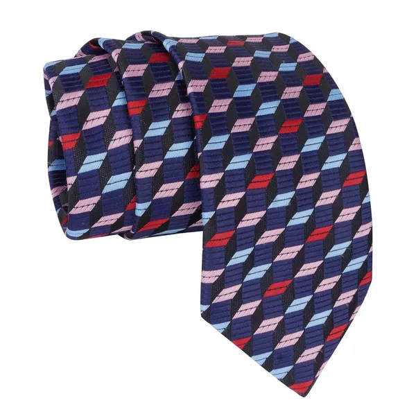 Blue_&_Black_Men_Plaid_Micro_Self_Silk_Necktie_Gift_Set_With_Pocket_Square_Cufflinks_&_Brooch_Pin_Formal_Tie_With_Leatherite_Box_(Sidirx_Free_Size)_|_Leather_Gift_Box