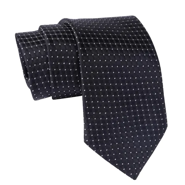 Black_Micro_Self_Silk_Necktie_With_Pocket_Square,_Cufflinks_&_Brooch_Pin_Leather_Gift_Box_(Set_of_4)