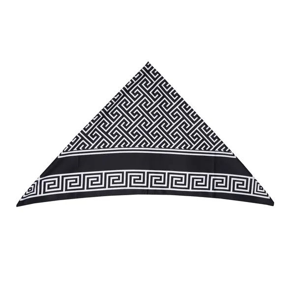 Calixto_Luxury_Black_&_White_Silk_Satin_Scarf_–_Geometric_Greek_Key_Pattern_–_Square_Neck,_Head,_or_Bag_Accessory_for_Women_–_35"_x_35"Inches