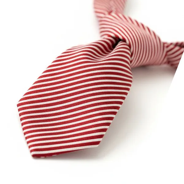 Maroon_White_Stripes_Design,_Poly_Cotton_Smooth_Fabric,_Thin_Neck_Tie