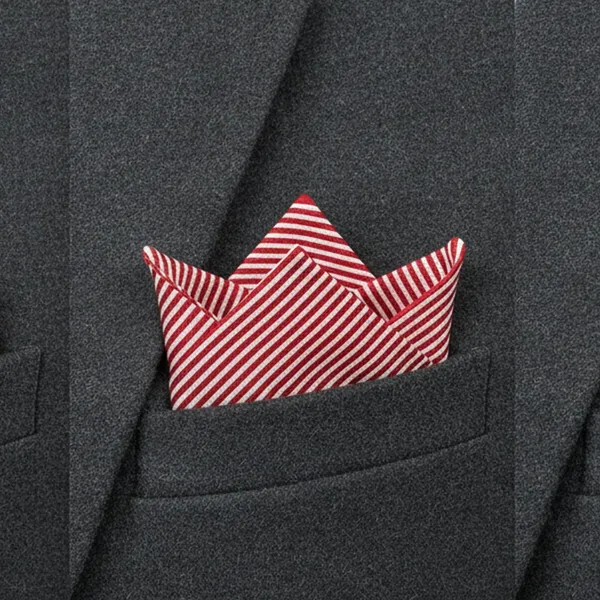 Maroon_White_Stripes_Design,_Poly_Cotton_Smooth_Fabric,_Thin_Neck_Tie