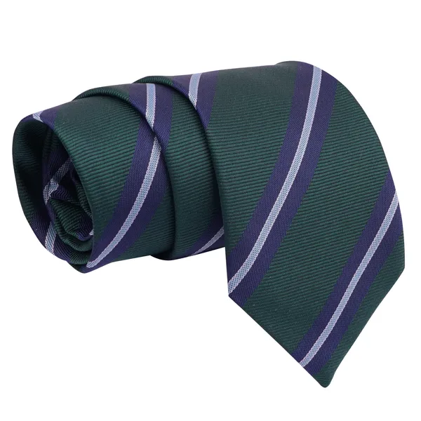 Calixto_Men's_Microfibre_Strips_Designer_Necktie_With_Pocket_Square_(Leatharite_Gift_Box)_with_Designer_Naksh_Rakhi