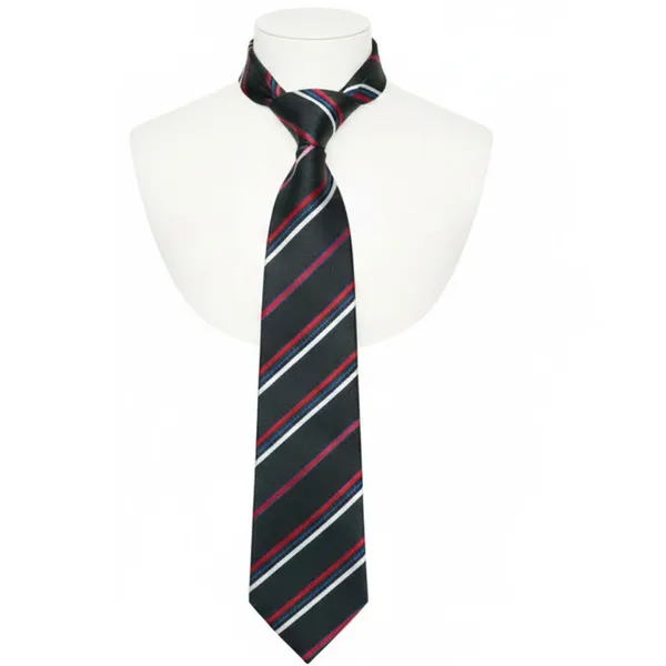 Multicolour_Stripes_Design,_Poly_Cotton_Smooth_Fabric,Neck_Tie_With_Pocket_Square