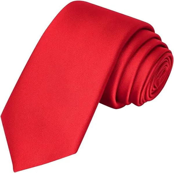 Calixto_Solid_Design_Men's_Blood_Red,Black,Light_Blue_Solid_Color_Necktie_For_Men's_,_Polyster_Smooth_Fabric_Necktie_(Pack_Of_3)