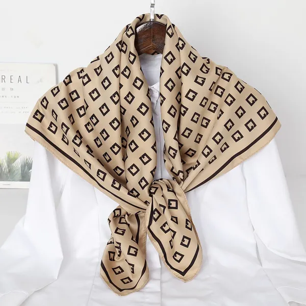 Calixto_Luxury_Silk_Square_Scarf_for_Women_|_Beige_Geometric_Pattern_|_Soft_Lightweight_Neck_Wrap_|_Fashion_Accessory_for_All_Seasons