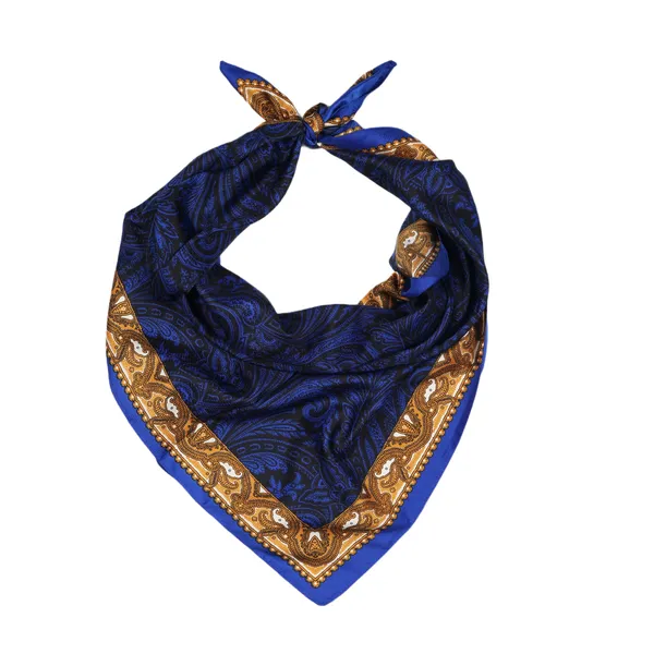 Calixto_Luxury_Silk_Square_Scarf_for_Women_–_Elegant_Navy_Blue_&_Gold_Paisley_Pattern,_Soft_Lightweight_Neck_Wrap,_Fashion_Accessory