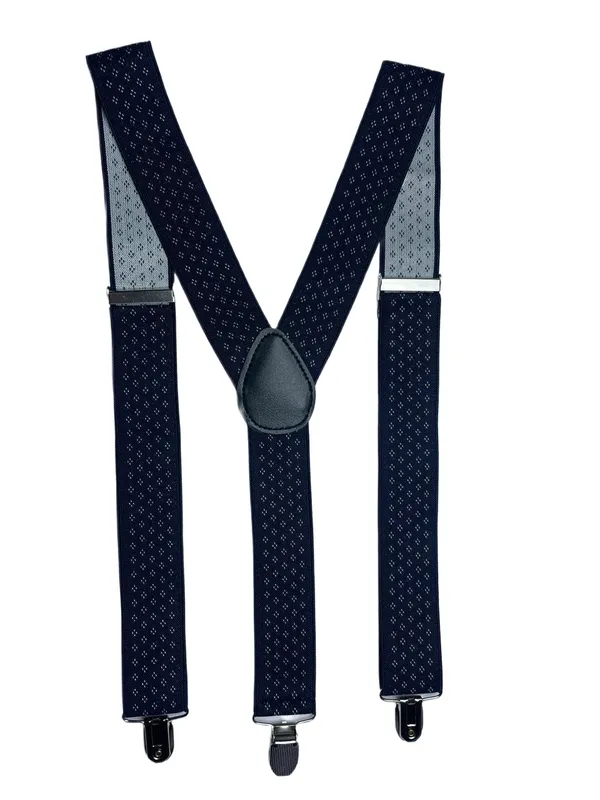 Mens_Adjustable_Elastic_Suspenders_with_Stylish_Diamond_Dot_Pattern__Classic_Y-Back_Braces_with_Strong_Metal_Clips__Durable_Stretch_Fabric_for_Wedding,_Business,_Formal,_Party,_and_Everyday_Wear_(Navy_Blue_with_White_Dots)