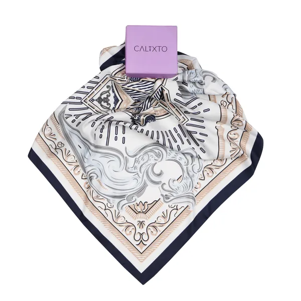Calixto_Premium_Satin_Silk_Scarf_for_Women_–_Elegant_Square_Neck_Wrap,_Headscarf,_Bandana_&_Handbag_Accessory_–_Soft_Lightweight_Fashion_Scarf_–_90x90_cm