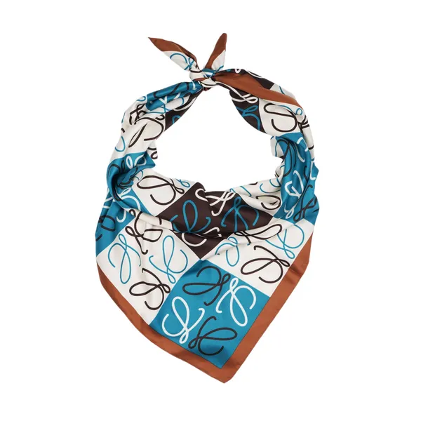 Calixto_Luxury_Silk_Square_Scarf_for_Women_–_Elegant_35"x35"_Printed_Neck_Scarf,_Hair_Wrap,_or_Handbag_Accessory_–_Multicolor_Brown,_Blue,_White_Design