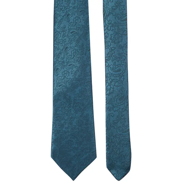 Calixto_Men's_Microfibre_Strips_Designer_Necktie_With_Pocket_Square_(Leatharite_Gift_Box)_with_Designer_Naksh_Rakhi