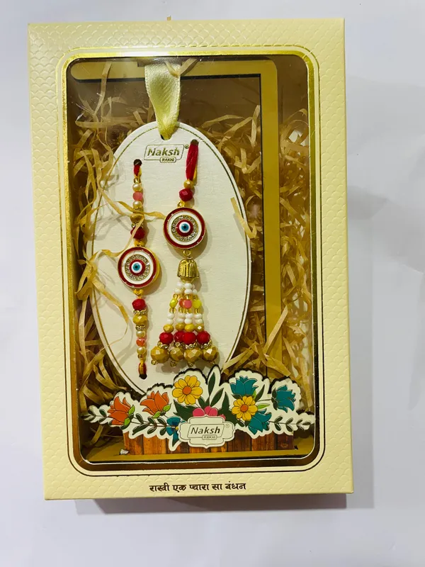 Mens_Microfiber_Necktie_Gift_Set_with_Designer_Naksh_Rakhi_Criss_Cross_Black_Tie,_Pocket_Square,_Cufflinks,_Brooch_&_Leather_Box