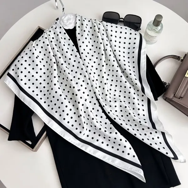 Calixto_Luxury_Silk_Square_Scarf_for_Women_–_White_with_Black_Polka_Dots,_Elegant_Neck_&_Head_Scarf,_Lightweight_Fashion_Accessory_for_All_Seasons