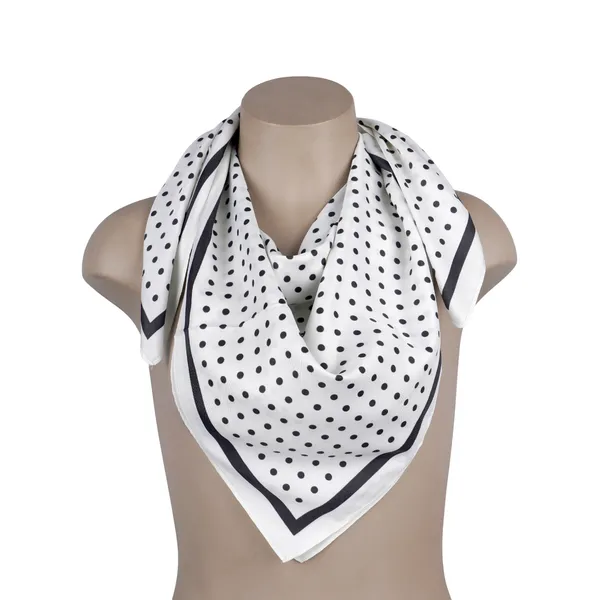 Calixto_Luxury_Silk_Square_Scarf_for_Women_–_White_with_Black_Polka_Dots,_Elegant_Neck_&_Head_Scarf,_Lightweight_Fashion_Accessory_for_All_Seasons