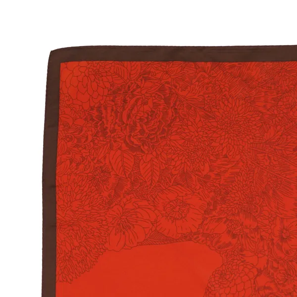 Calixto_Luxury_Silk_Blend_Square_Scarf_for_Women_–_Elegant_Red_&_Brown_Floral_Print_with_Multicolor_Accents_–_Soft_Lightweight_Fashion_Accessory_for_Casual,_Office