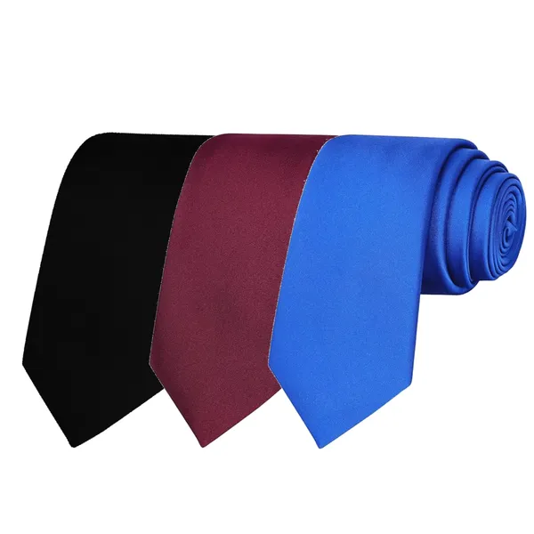 Calixto_Solid_Design_Men's_Black,Wine,Light_Blue_Solid_Color_Necktie_For_Men's_,_Polyster_Smooth_Fabric_Necktie_(Pack_Of_3)