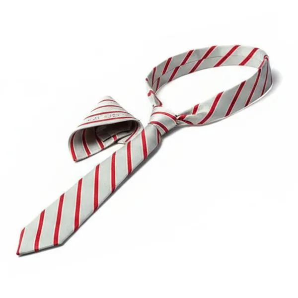 Grey_Red_Roomy_Backslash_Stripes_Design,_Poly_Cotton_Smooth_Fabric,_Neck_Tie_With_Pocket_Square