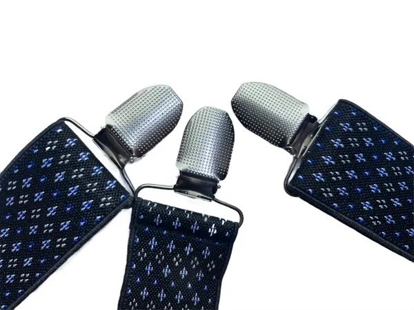 Mens_Adjustable_Y-Back_Suspenders_with_Strong_Metal_Clips__Black_Elastic_Straps_with_White_Diamond_Pattern__Wide_Comfort_Fit_Braces_for_Jeans,_Dress_Pants,_Business,_Wedding,_Formal_&_Casual_Outfits