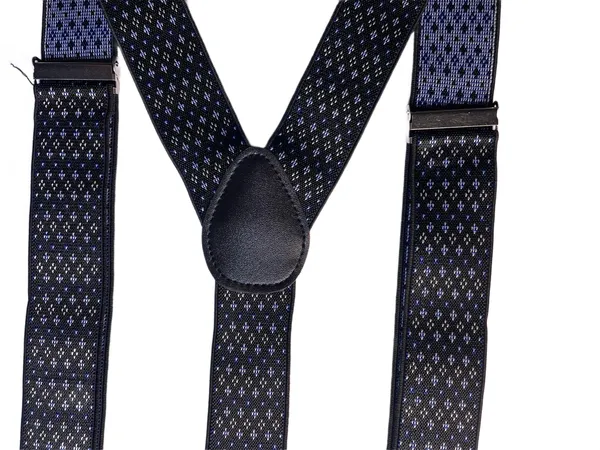 Mens_Adjustable_Y-Back_Suspenders_with_Strong_Metal_Clips__Black_Elastic_Straps_with_White_Diamond_Pattern__Wide_Comfort_Fit_Braces_for_Jeans,_Dress_Pants,_Business,_Wedding,_Formal_&_Casual_Outfits
