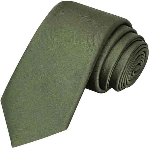 Calixto_Solid_Design_Men's_Blood_Red,Green,Dark_Blue_Solid_Color_Necktie_For_Men's_,_Polyster_Smooth_Fabric_Necktie_(Pack_Of_3)