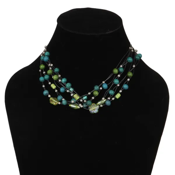 Green_and_silver_multilayerd_necklace