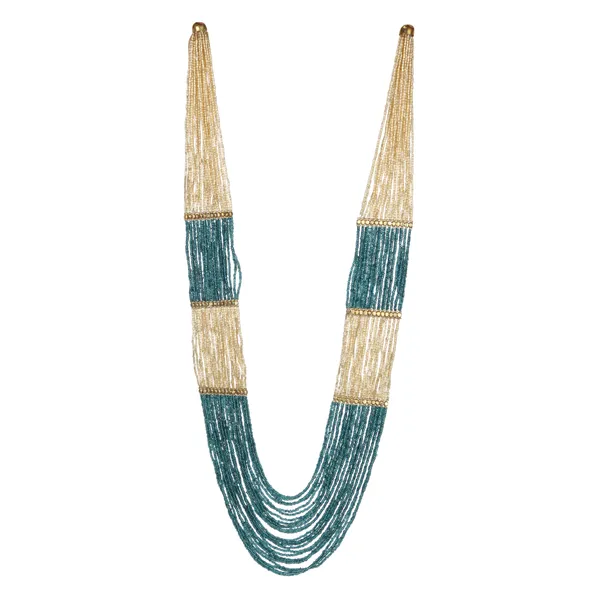 multistrand_multicolor_glass_beaded_necklace