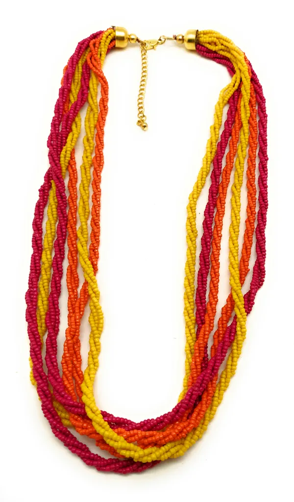 colorful_multistrand_beaded_necklace