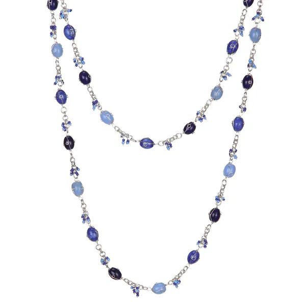 Sky_Blue,_silver_glass_necklace