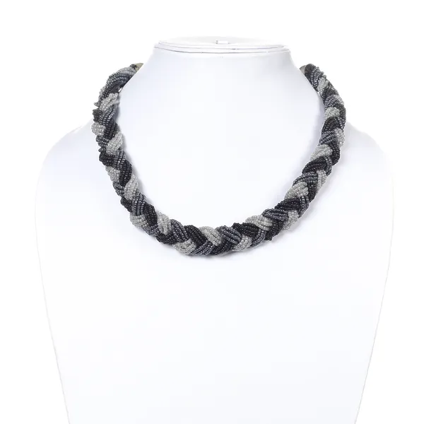 Handcrafted_multicolor_twisted_strands_bead_necklace