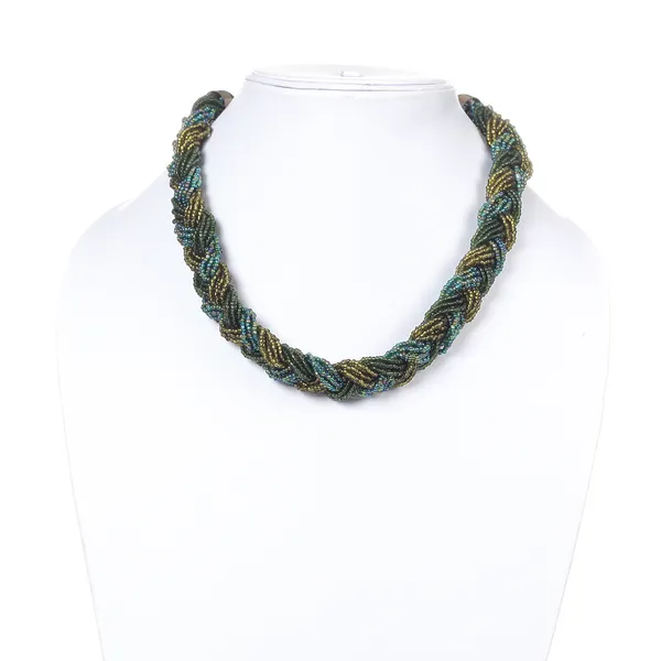 Handcrafted_multicolor_twisted_strands_bead_necklace