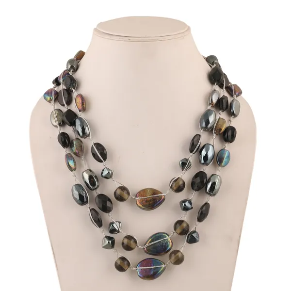Smoky_Quartz_Cascade_Necklace