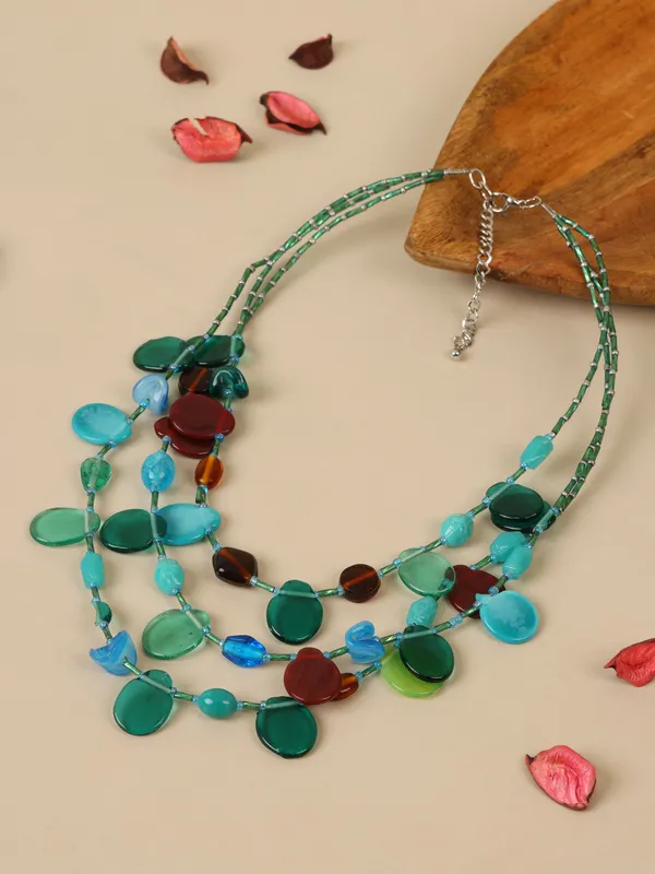 Handcrafted_multistrand_beaded_necklace