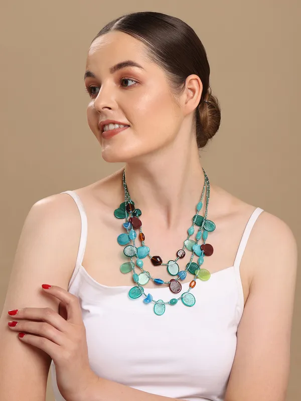 Handcrafted_multistrand_beaded_necklace
