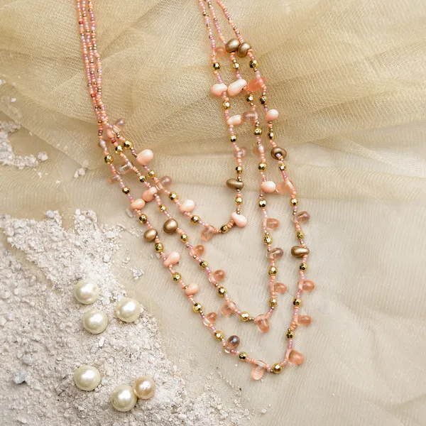 Peach_Blossom_Serenade_multistrand_necklace