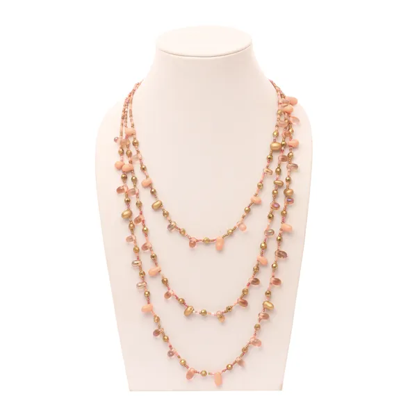 Peach_Blossom_Serenade_multistrand_necklace