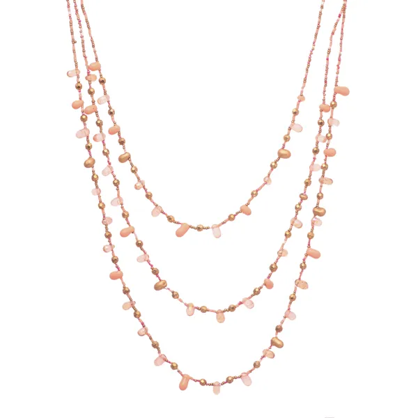 Peach_Blossom_Serenade_multistrand_necklace