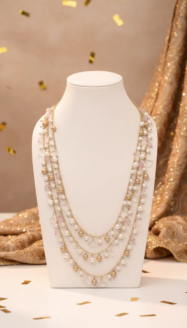 Rosy-_Twilight_Glow_Multi-strand_Necklace