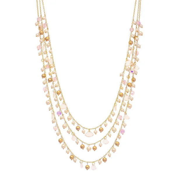Rosy-_Twilight_Glow_Multi-strand_Necklace