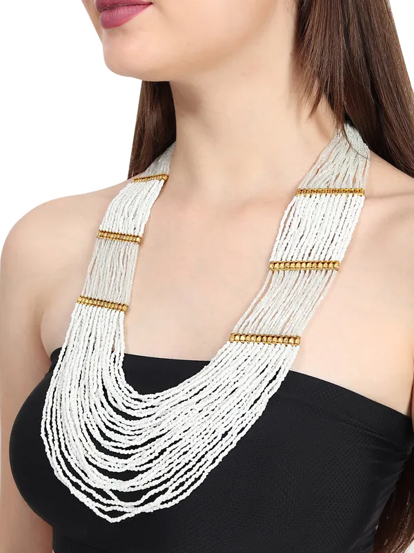 Multi-strand_beaded_necklace