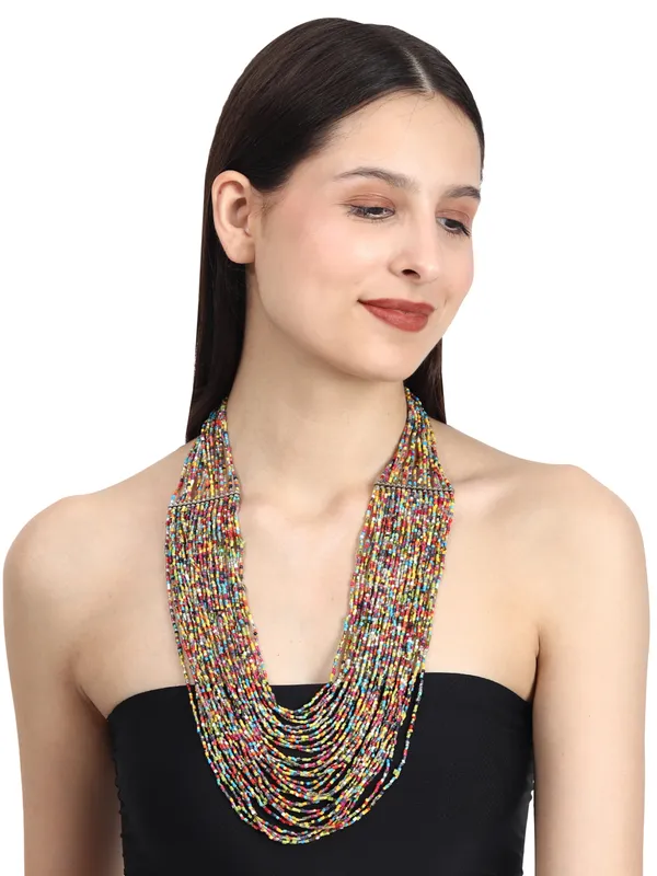 Colorful_,_multistrand_beaded_necklace
